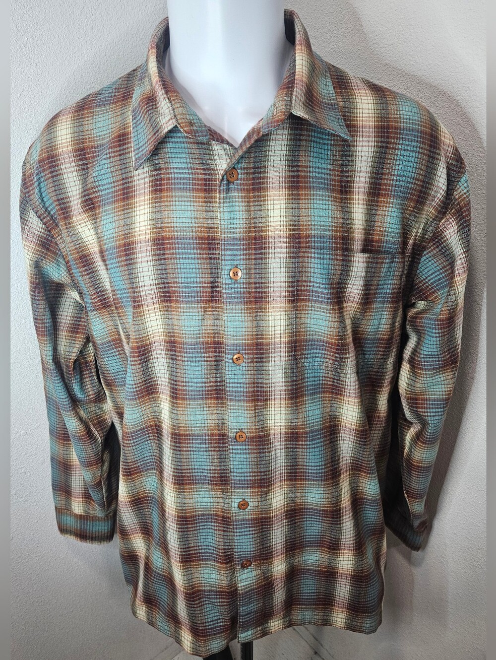 Kavu Plaid Button Down Men's XXL